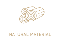 厳選された自然素材 NATURAL MATERIAL